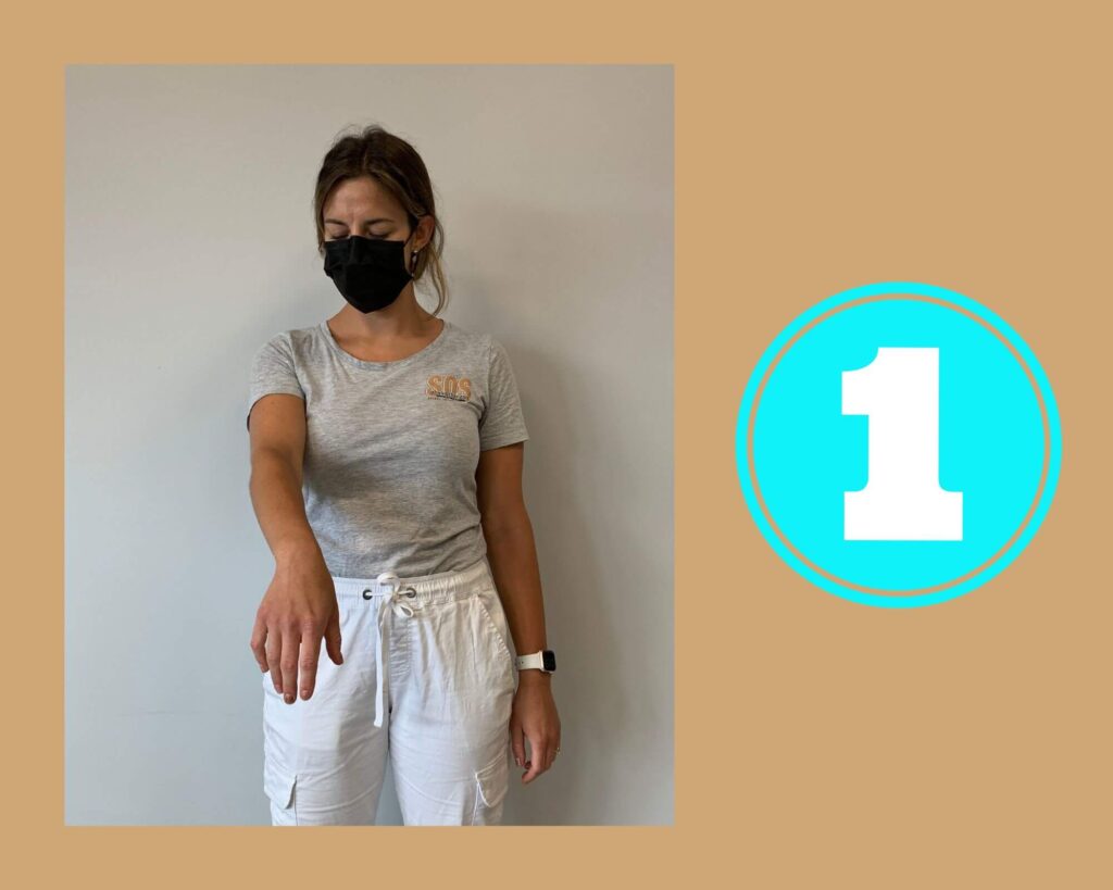 Step 1 of forearm stretch