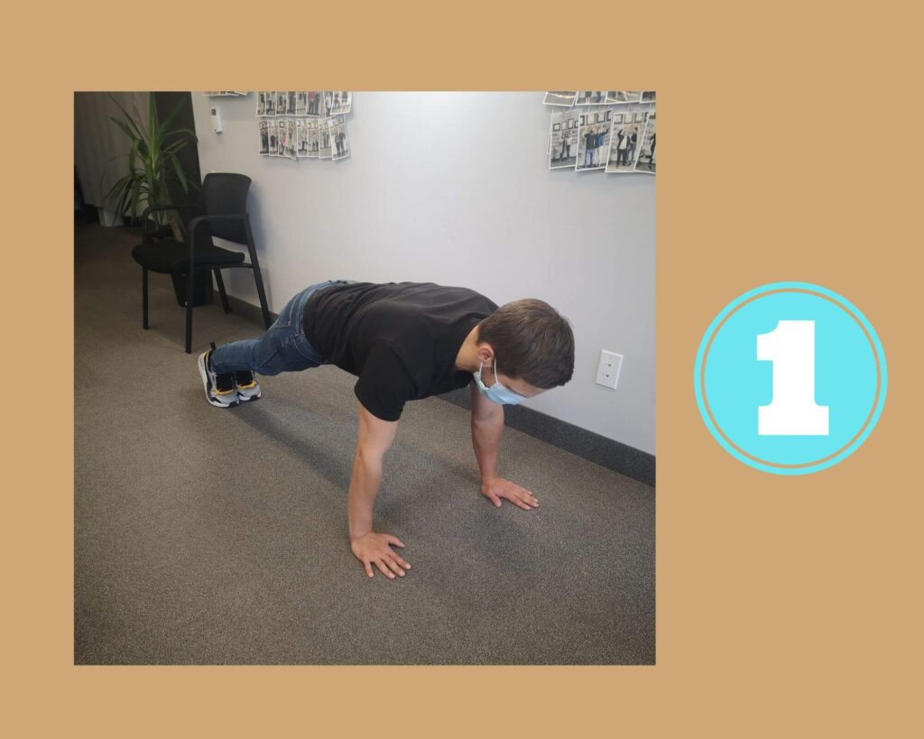 Mountain Climbers exercise step 1