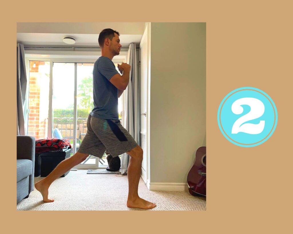 Step 2 of split squats