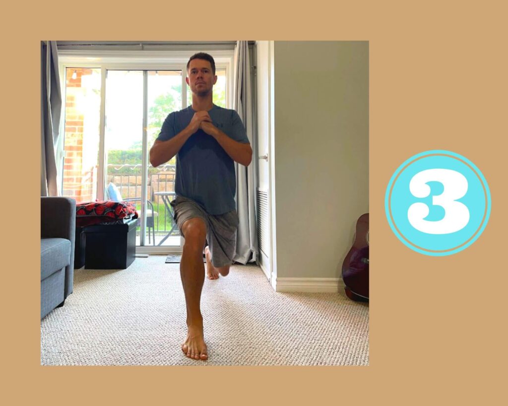 Step 3 of split squats