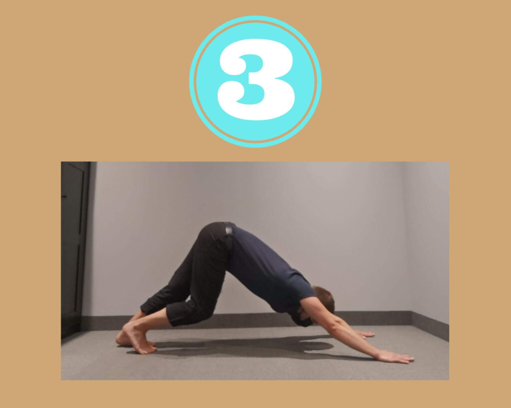 Yoga Stretch Downward Dog Step 3