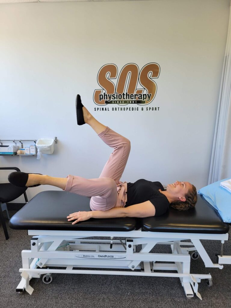 Core Exercise Leg Fall Out by Christine Ecclestone