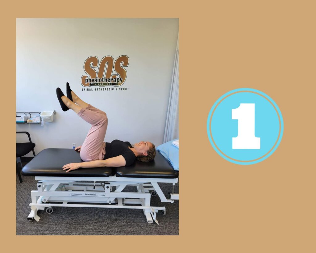 Core Exercise Leg Fall Out Step 1