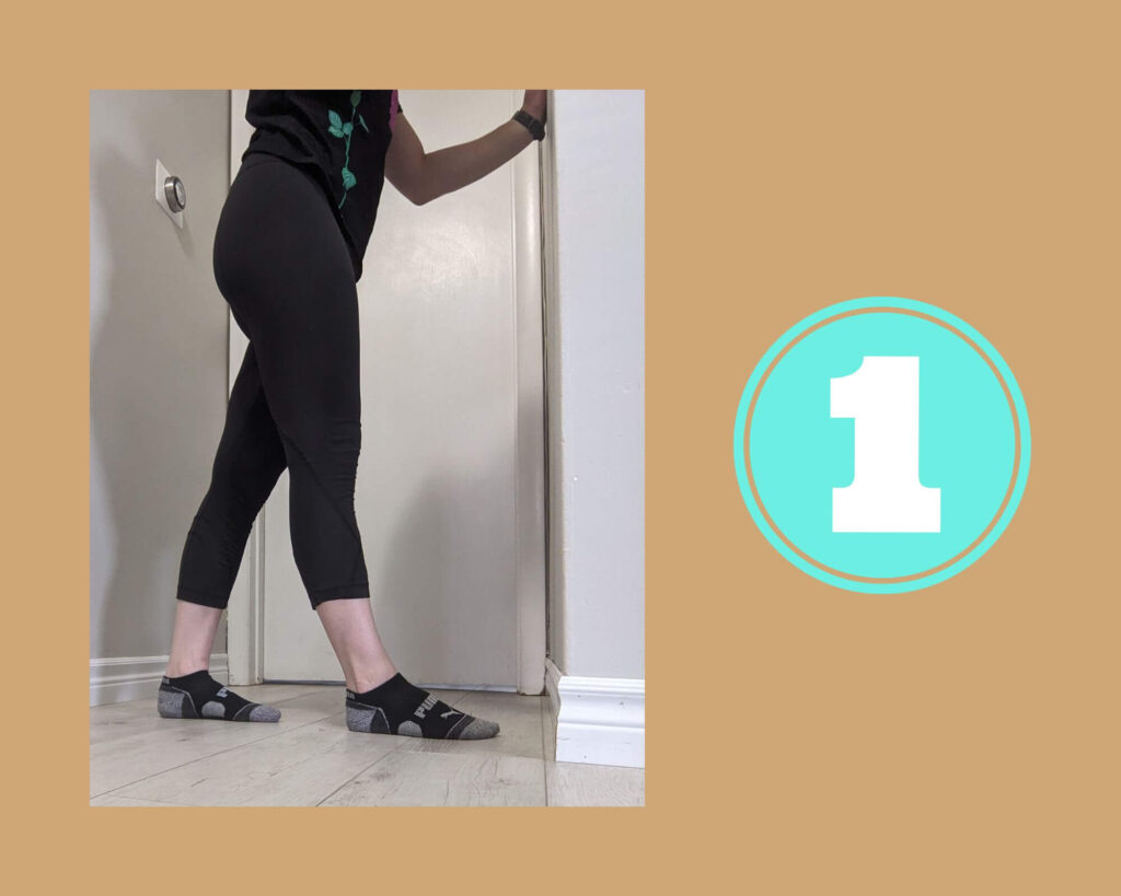 Ankle Exercise Knee to Wall Step 1