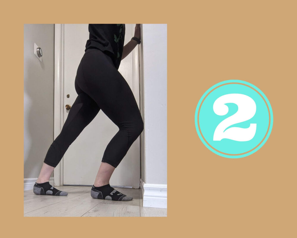 Ankle Exercise Knee to Wall Step 2