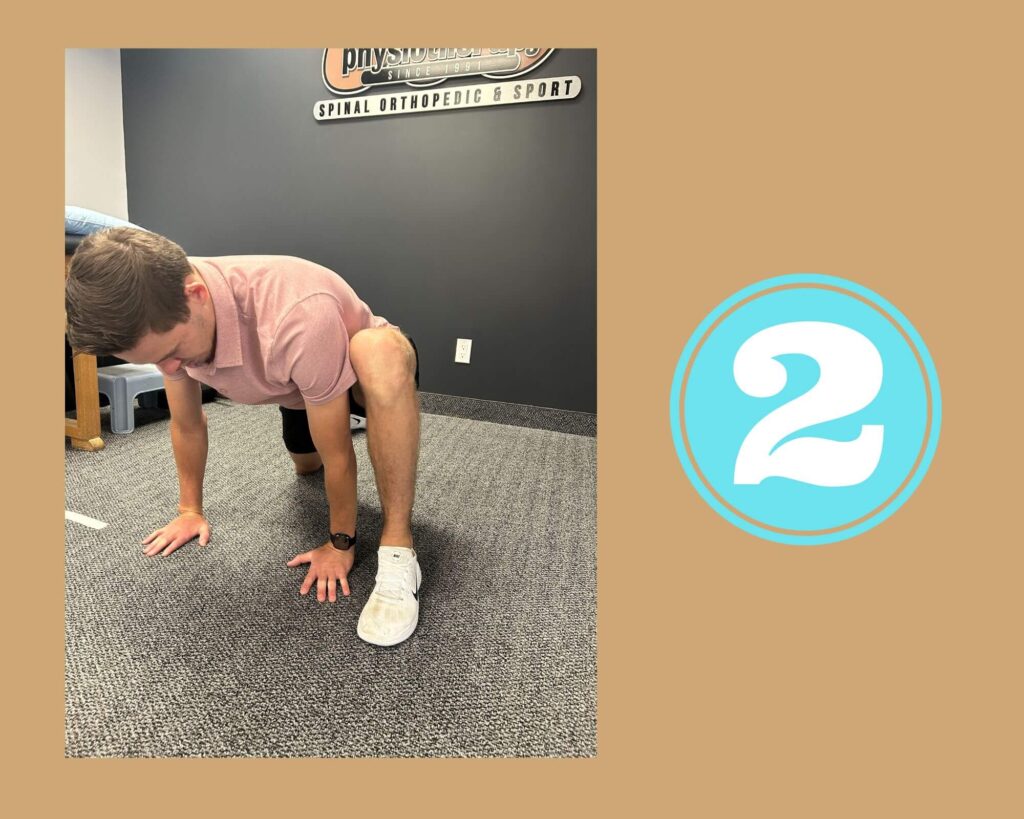 Hip Flexor Exercise Step 2 demonstrated by physiotherapist Evan Lukasik