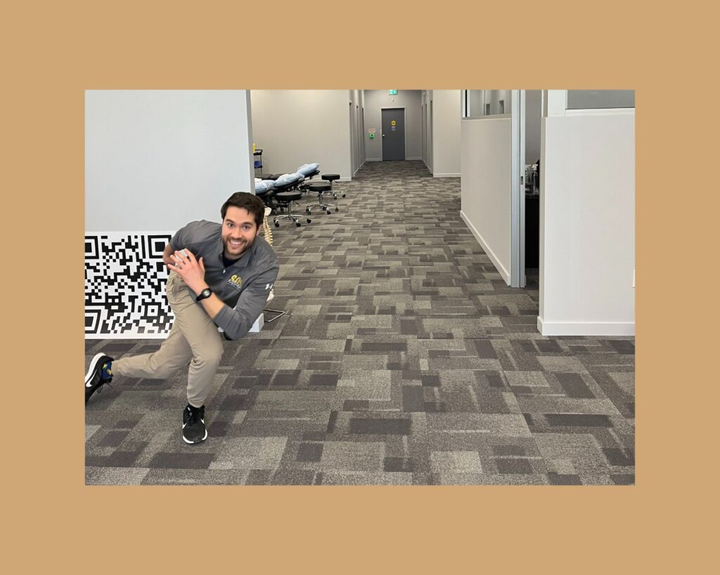 Skater Jumps Exercise Step 1 demonstrated by Physiotherapist Arthur Szydlowski