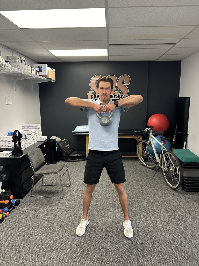 Combo Weight Exercise demonstrated by Physiotherapist Evan Lukasik