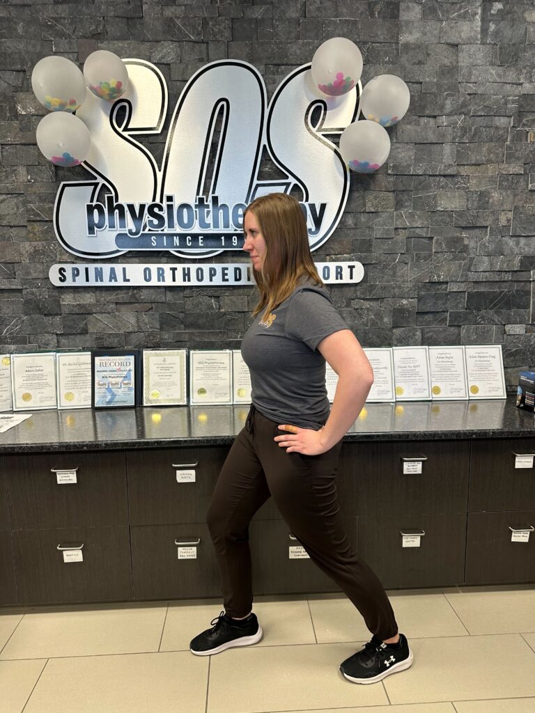 Hip and Low Back Stretch demonstrated by Physiotherapist Amanda Calford