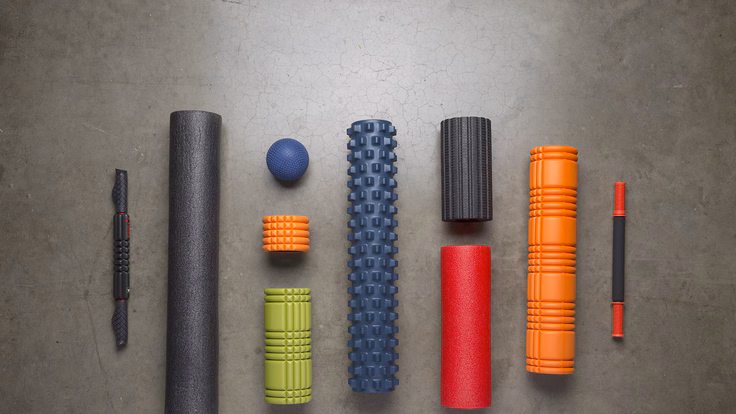 Different diameters for foam rollers