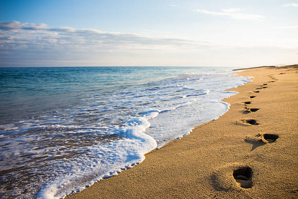 feet on the beach in the summer
