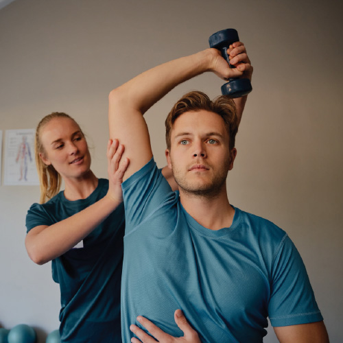 Physical therapy shoulder exercise