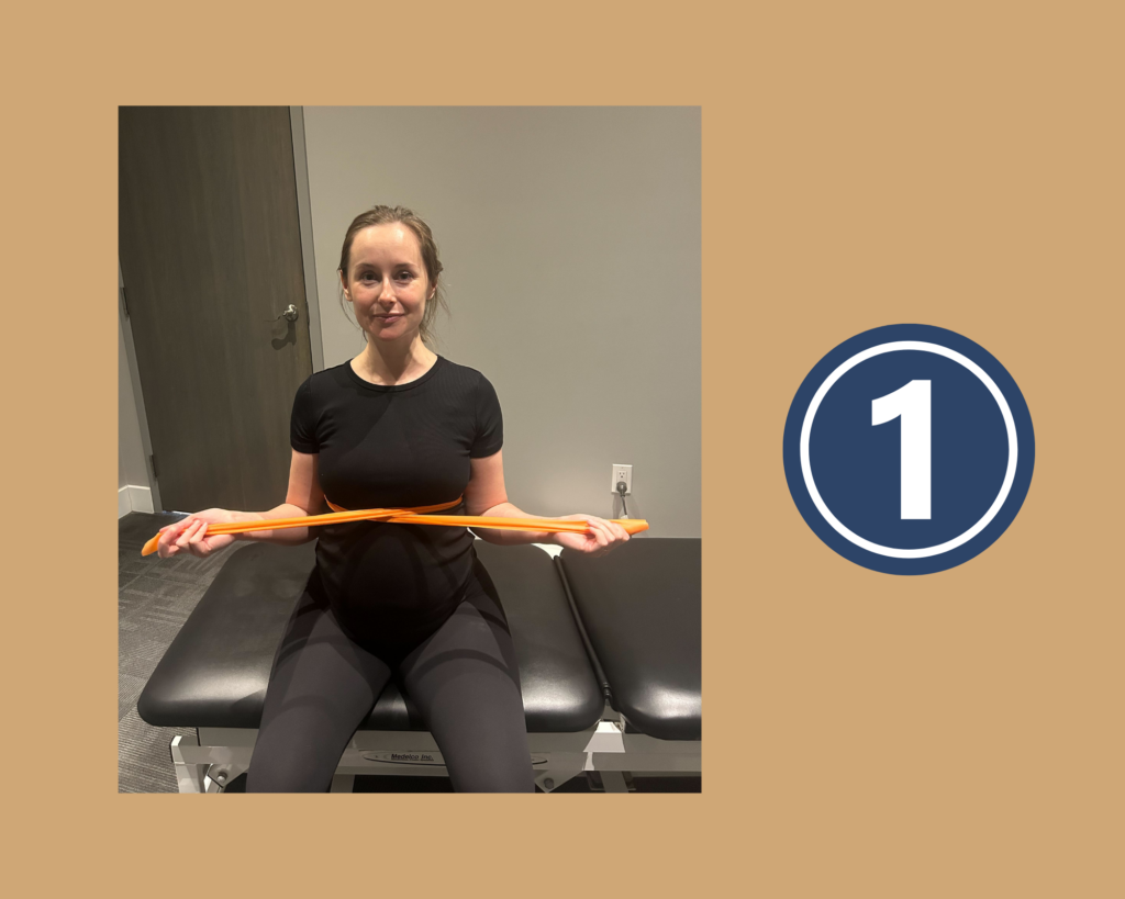 Lateral Coastal Breathing Exercise demonstrated by Pelvic Physiotherapist Lindsey Mortimer