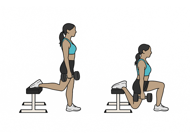 Bulgarian split squats