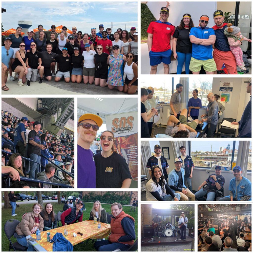SOS staff team careers collage of fun events